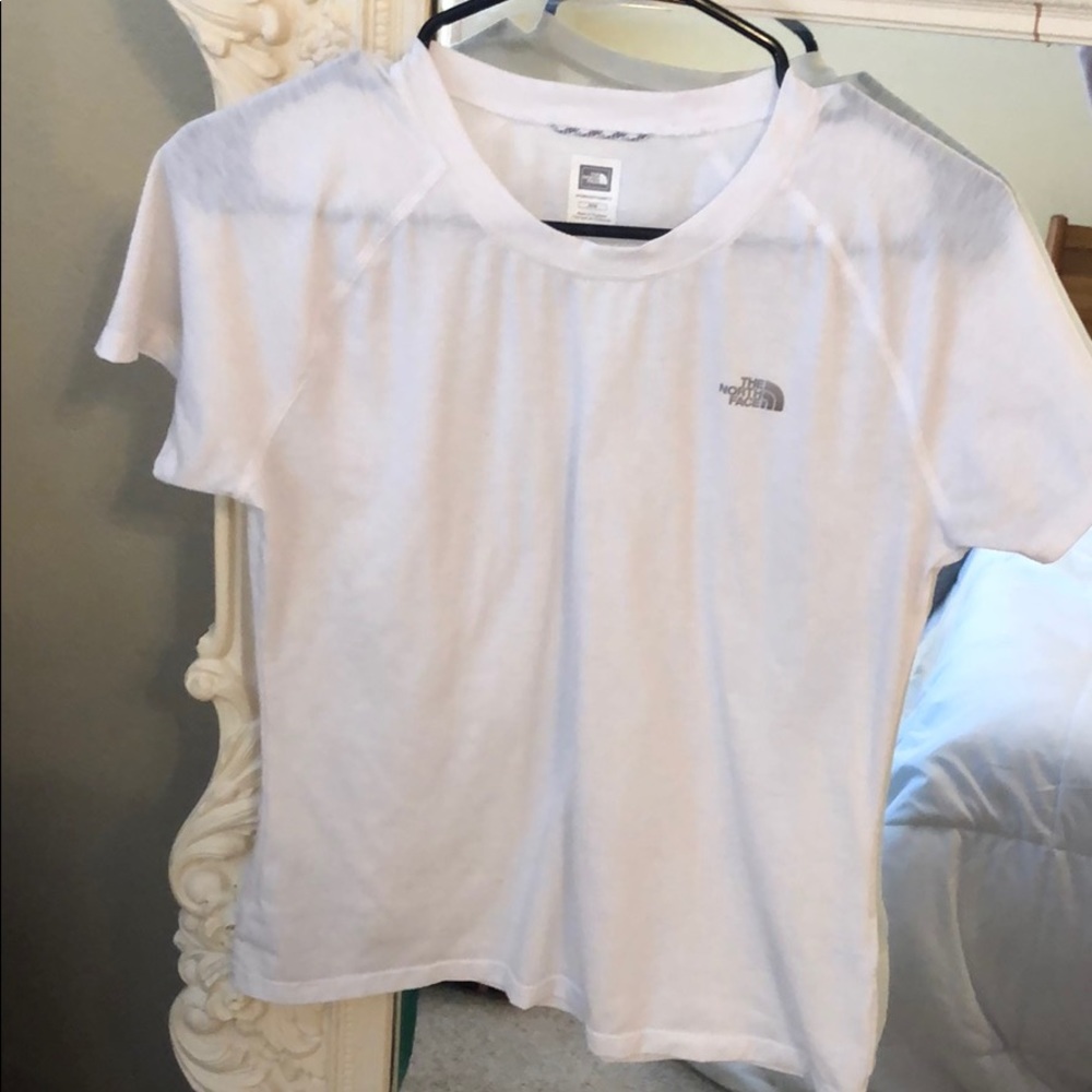 The North Face white tee